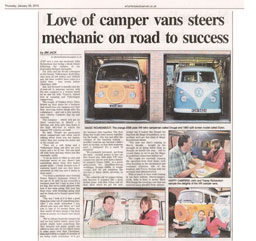 Liberty Campers in the Wharfedale Observer